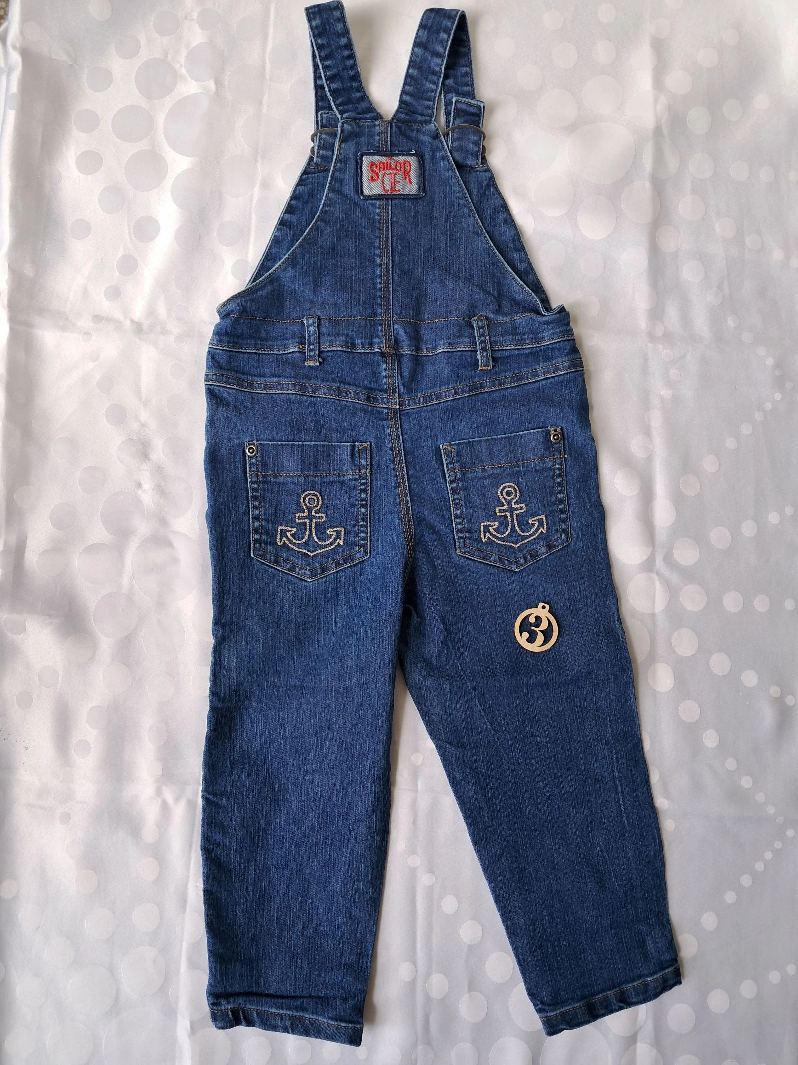Denim overalls size 3 years new – photo 2